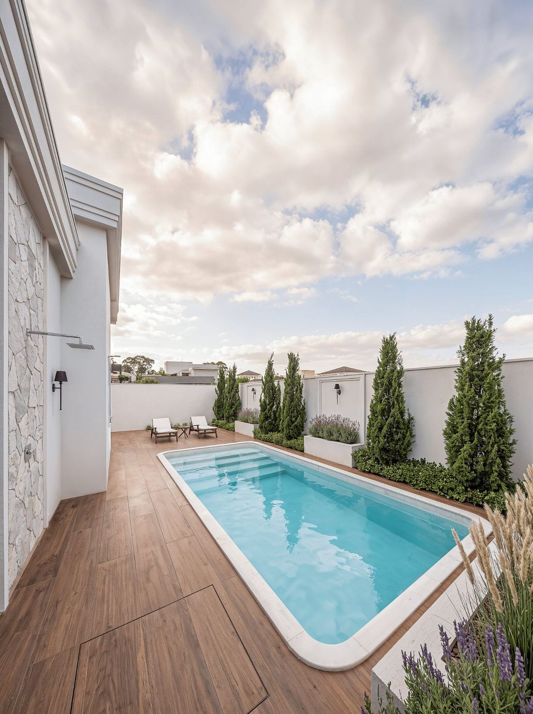 Piscina aquecida da Casa Merlot